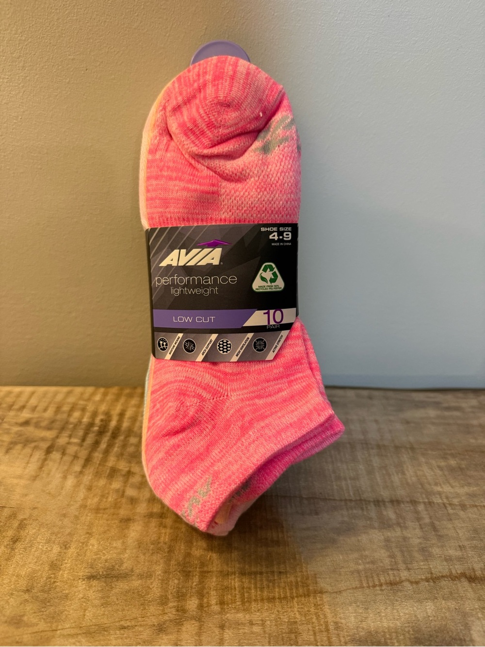 Avia Multi-Colored Marled Low-Cut Performance Socks - 10 Pack